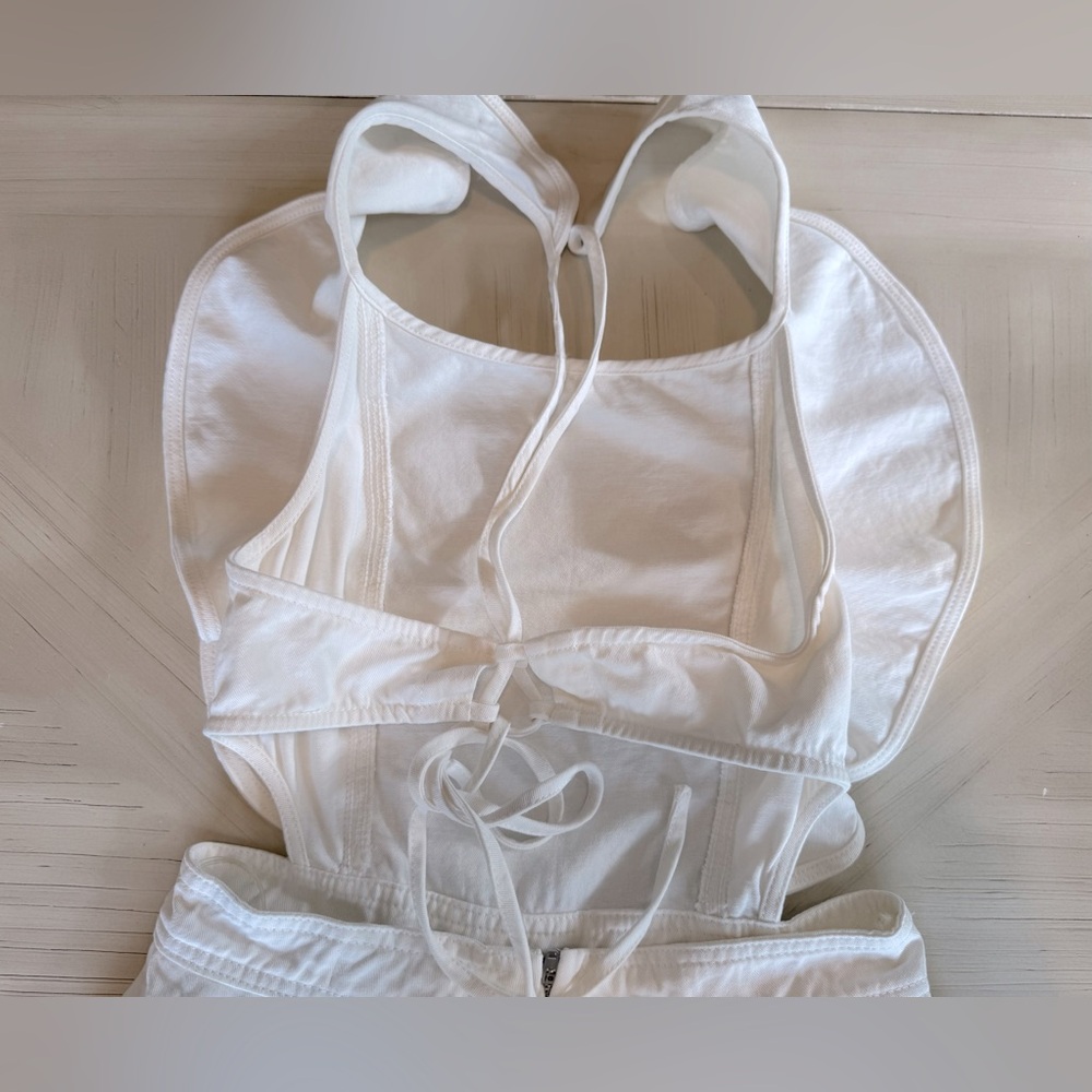 DO+BE White Ruffle Jumpsuit - Picture 10 of 16